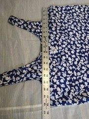 Christian Dior Blue And White Floral Print Nightgown Slip Dress See Pictures