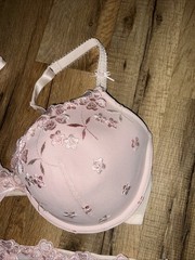 Marks & Spencer Per Una NWOT Panty (Sz 16) Pink Embroidered Net Bra*** (Sz 34DD)