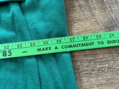 Vintage 1960’s Dress Women’s Green Long Sleeve Winter Carol Craig Wool Shift Day