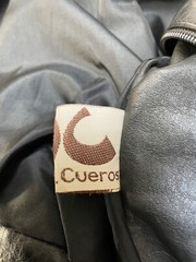 Jota U Cueros Leather and Suede Bat Wing 1980s Jacket Size L ArgentinaL(J14)