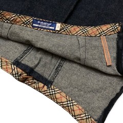 Vintage Burberry Blue Label Indigo Denim Mini Skirt – Size 36 | W24x16