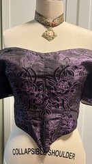 Rare Antique 1890s 1900s Edwardian Corset top In Larger Relative Sizing