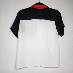 Vintage Impressions of California Black & White Colorblock Women’s Top 1980s