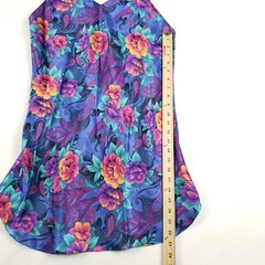 Vintage Jo Intimates Chemise Slip Womens Large Nightgown Floral Paisley 90s