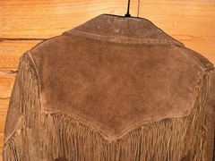 VTG Rare Simco Leather Fringe Hippie Boho Pioneer Jacket 60s 70s Brown Western