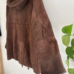 Vintage 70s Genuine Shearling Coat 100% Lambskin Brown Made in Uruguay Size 38 M