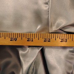 VTG UNDERCOVER WEAR Robe Womens 1XL Long Baby Blue Lounge SATIN Fleece Lined