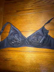 Vintage JCPenny Adonna Black Lace Unlined Underwired Bra 1835 – Size 34B