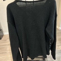 Black Christmas Snowman Cardigan Ugly Sweater – No Size Tag