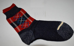 VTG Argyle Socks King James 40s 50s Blue Red Blue White Argyle 6 x 6 Boys 7 1/2