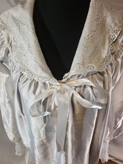 NWT Vintage Vandemere Size Small White Lace Cottagecore Long Sleeve Nightgown