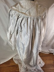 NWT Vintage Vandemere Size Small White Lace Cottagecore Long Sleeve Nightgown