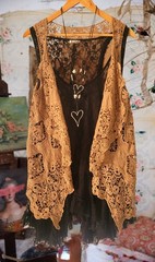 Blue Velvet Free Style Anthropologie Vintage boho t-shirt top blouse shirt XL NW