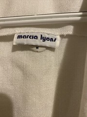 Womens White Suit Jacket by Marcia Lyons size M Vintage