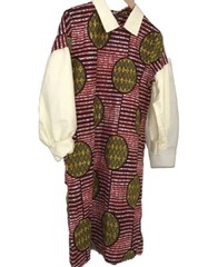 Vintage Ugly Christmas Dress Nerd Kitsch Red Costume