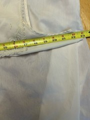 VTG Barbizon Long Nightgown White With Lace Details Measures Medium Sleeveless