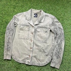 Y2K Vintage Volcom Women’s M Shacket embroidered Skater Emo Grunge