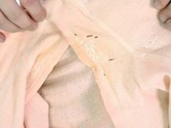 VTG WWI 1920s Globe Knit Step-In Underwear Pale Peach Cotton Ribbed Rare Sz 38