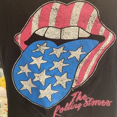 Vtg Vietnam Bravado Tag The Rolling Stones Tour Crop Style Shirt Women XL