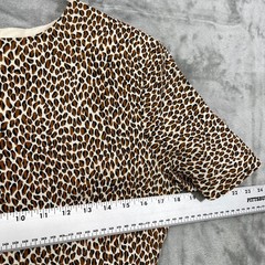 Vtg 80s Body English Dress Size 4 Animal Print Knee Length Party Event USA Made