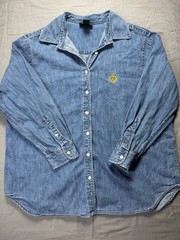 Vintage Lauren Jeans Co Ralph Denim Shirt 2X 100% Cotton