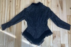 Antique Mid-Late 1800’s Victorian Beaded Fringe Bodice Button Down Jacket As Is