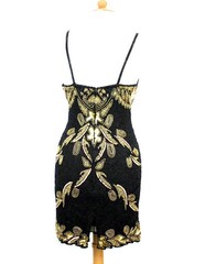 Jasdee Vintage Dress Bead & Sequins Hand Work On Silk Style 5041M