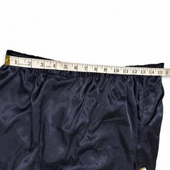 Simply Vera Vera Wang Blue Satin Mini Skirt Elastic Waist Pockets Womens Medium