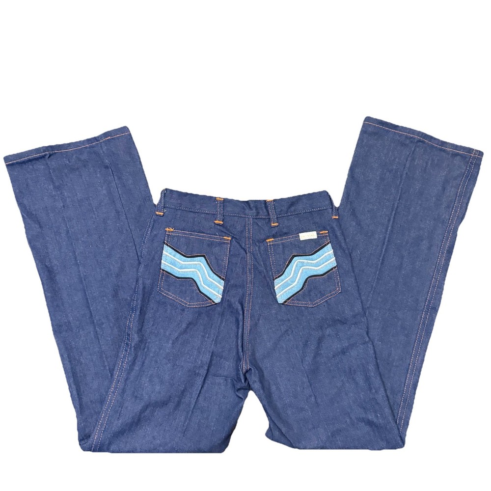 NWT Vintage 1970’s Du-Val Women’s Jeans High Rise Embellished Pockets