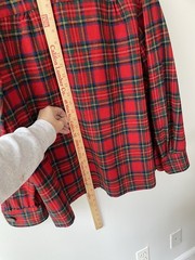 VTG 60s PENDLETON Jacket Shirt Shacket Women L 16 Wool 49er Red Tartan Plaid