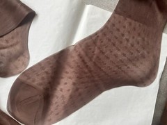 Vintage NOS Berkshire “No Trump” Demi Toe Stockings Size 11M Brazil Dark Brown