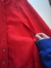 60s MCM Red Granny Cape Poncho Fringe Sweater Cardigan Orlon Acrylic sweeTree