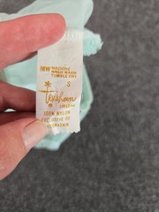 Texsheen Lingerie Vtg 80s 2pc Babydoll Bloomer Set Womans Sz Sm Boudoir Pastel