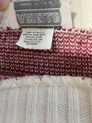 90s ARIELLE Knit Sweater Aztec Long Sleeve Women’s S Mock Neck Vintage