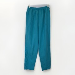 Vtg 80s 90s TEDDI Teal Blue 2pc Pant Set Small Retro Mom Coastal Grandma Rope