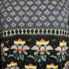 The Import Workshop Vintage Floral Fair Isle Knit Sweater, Women’s Size Medium