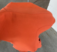 RARE Vintage 1980’S Thierry Mugler Orange Pique Cotton corseted dress – 38