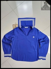 ‘40s-‘50s Girl Scouts Of America GSA Marine Blue Jumper Uniform Shirt EB116