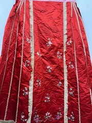 Vintage Gorgeous Chinese Silk Embroidered Apron Skirt 94×70 Cm