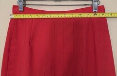 Vintage Michelle Stuart Red/Navy Blazer Set w/ Top & 2 Skirts. Sz 8 Petite