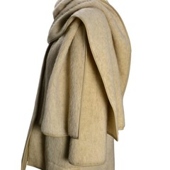 Vintage Bonnie Cashin for Sills Mohair Cape Poncho Hovland Swanson Beige OS M-XL