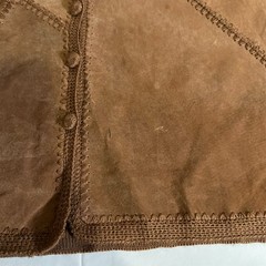 Vintage Selene Sport Suede Leather Vest Cowgirl Hippie Festival Grunge