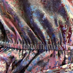 Lady Carol Petites Of New York Floral Dress Small Floral Vintage Blue Purple PS