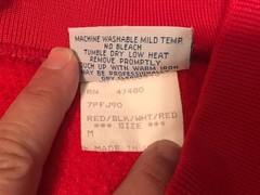 Cheerleader Sweats Sz M Red, White, Black, Jacket & Pants Set WARM UP SUIT