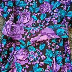 Vintage 80s New Wave Avant Garde Ruffled Wiggle Skirt Cocktail Day Party Dress S