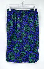 vintage 90s Y2K 2 piece skirt suit business 8 green purple office siren