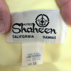 Vintage Alfred Shaheen Yellow Floral Butterfly Maxi Dress 50s 70s Hawaii 12