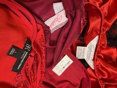 Vintage Lingerie 4 Piece Lot L/XL Great Condition assortment REDS
