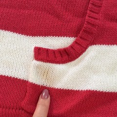 The Quacker Factory Patriotic Flag Hooded Sweater 3X Red White Blue Ramie Cotton