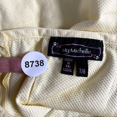 Y2K Vintage Mini Skirt Small 4 6 26 27 Yellow Coquette Cottagecore Prairie Fairy